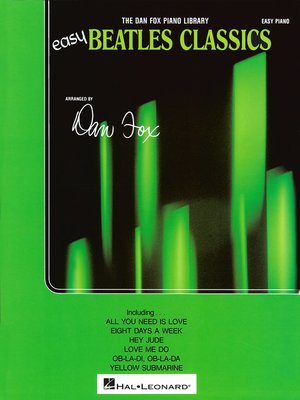 cover image of Beatles Easy Classics Songbook